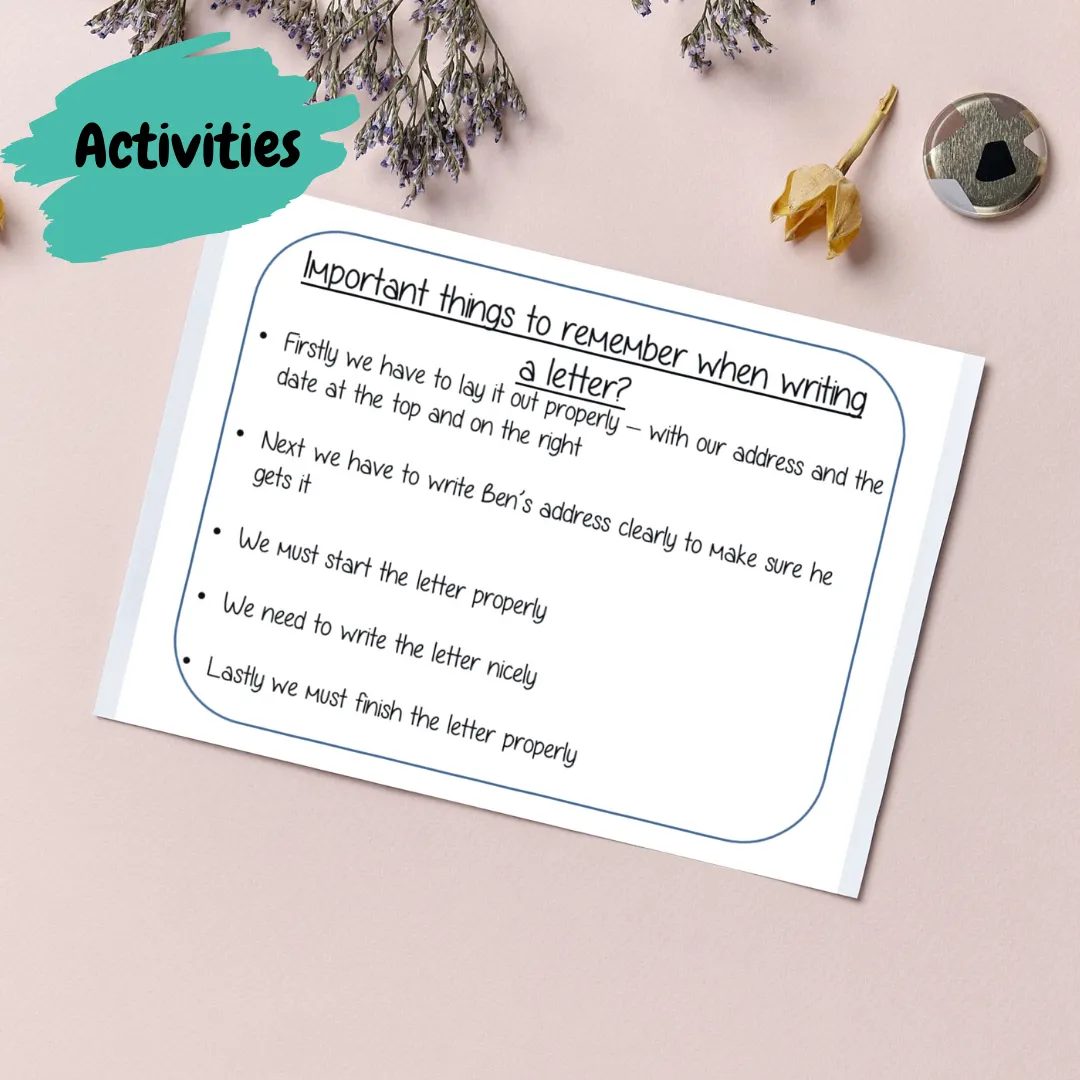 Letter Writing Lesson