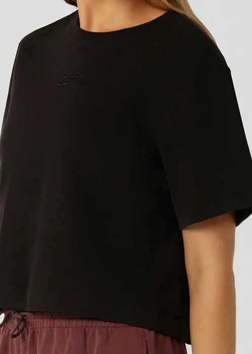 Lorna Jane Go-To Classic Crop T-shirt - Black