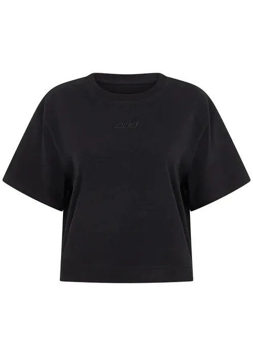 Lorna Jane Go-To Classic Crop T-shirt - Black