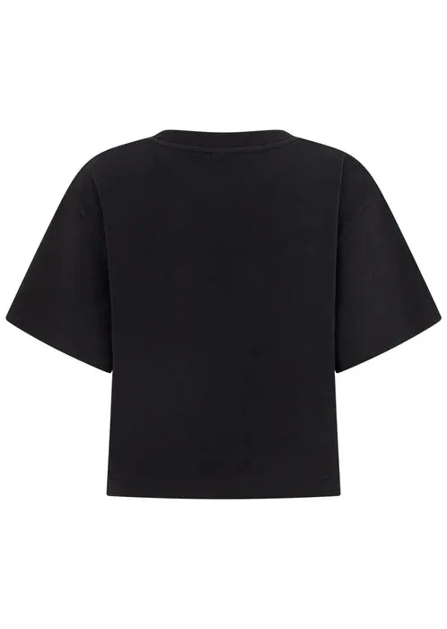 Lorna Jane Go-To Classic Crop T-shirt - Black