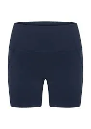 Lorna Jane Hi-Fold No Ride 14cm Bike Shorts - Imperial Blue