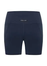 Lorna Jane Hi-Fold No Ride 14cm Bike Shorts - Imperial Blue