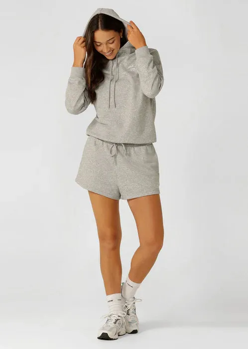 Lorna Jane Lotus Hoodie - Grey Marl