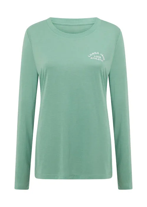 Lorna Jane Lotus Long Sleeve Top - Green Juice