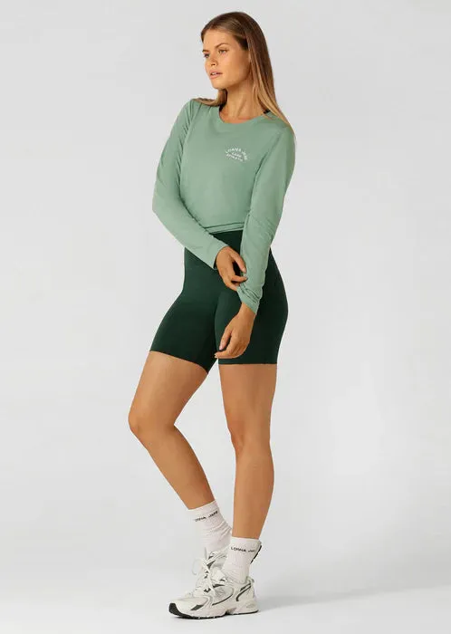 Lorna Jane Lotus Long Sleeve Top - Green Juice
