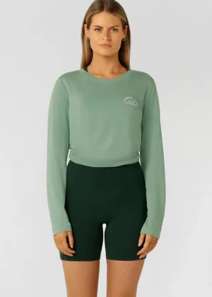 Lorna Jane Lotus Long Sleeve Top - Green Juice