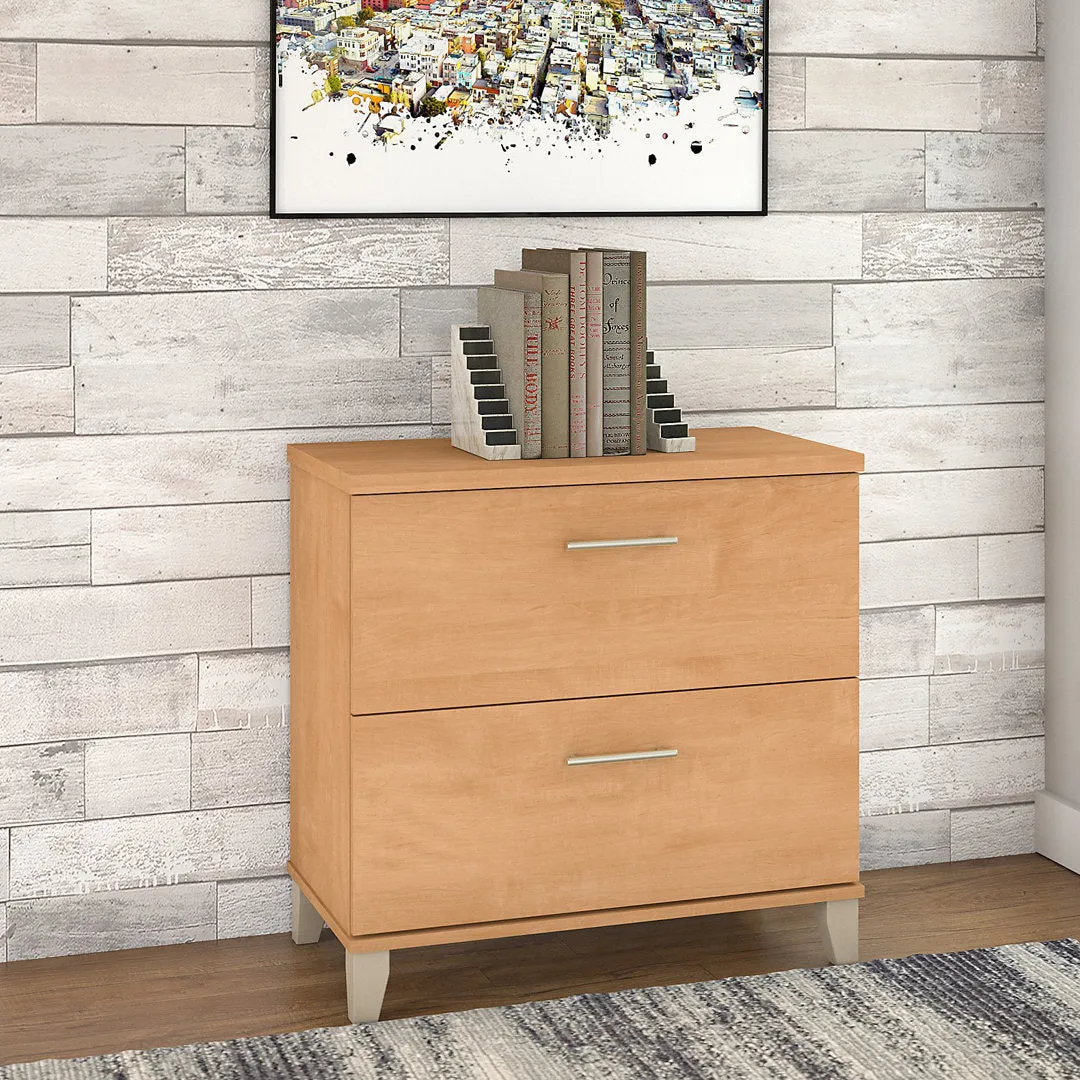 Magomed 2-Drawer Lateral Filing Cabinet Gracie Oaks Color: Maple Cross