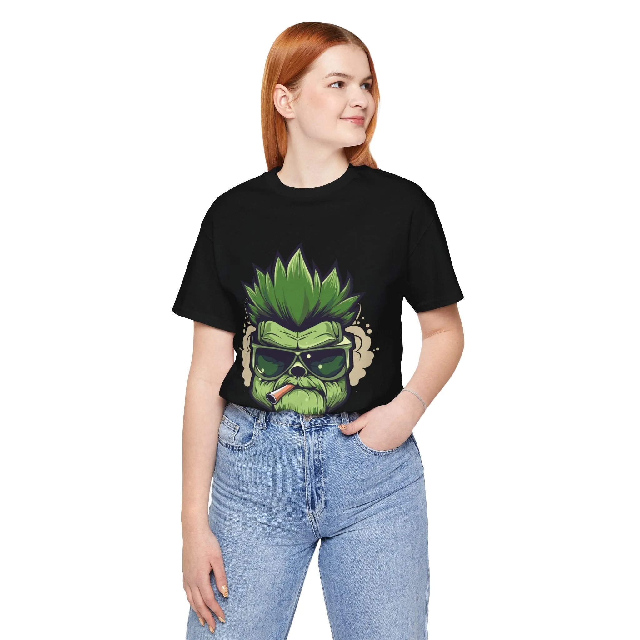 Mary Jane Moments Unisex Jersey Tee - Colorful Cannabis Art Tee