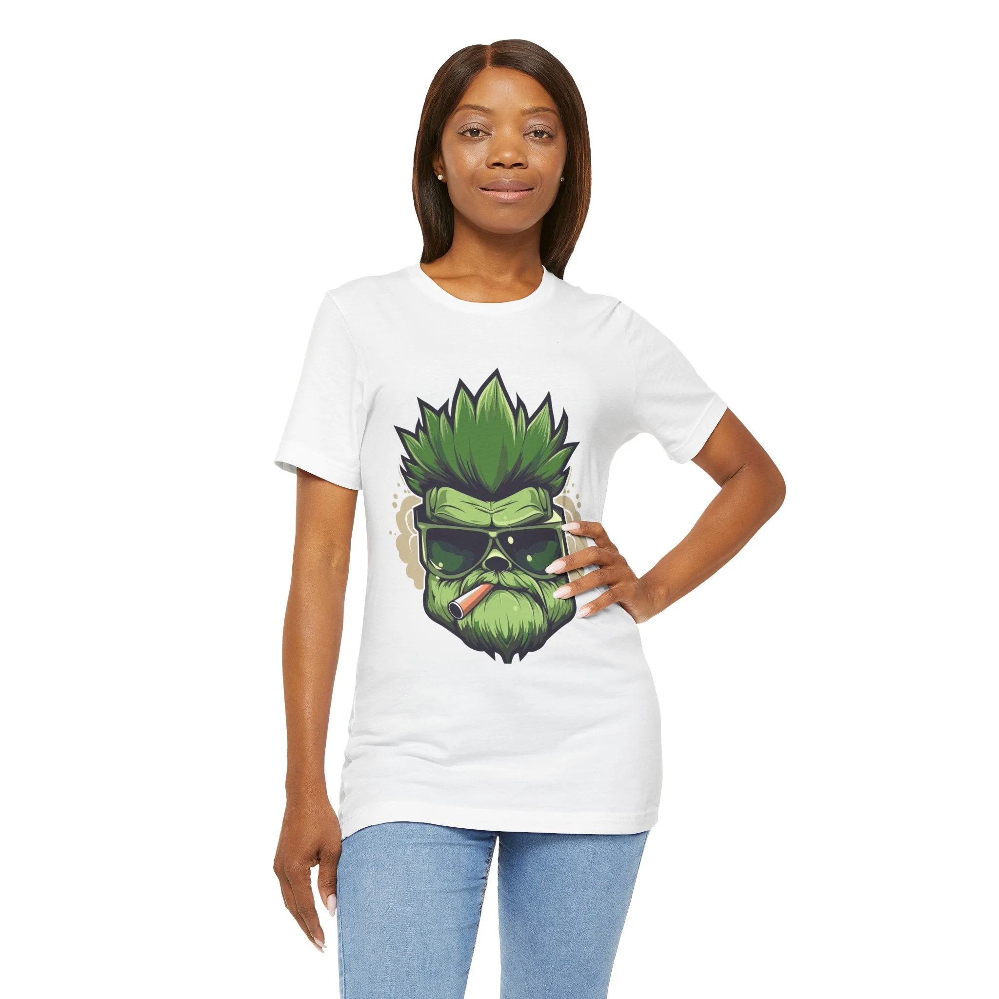 Mary Jane Moments Unisex Jersey Tee - Colorful Cannabis Art Tee