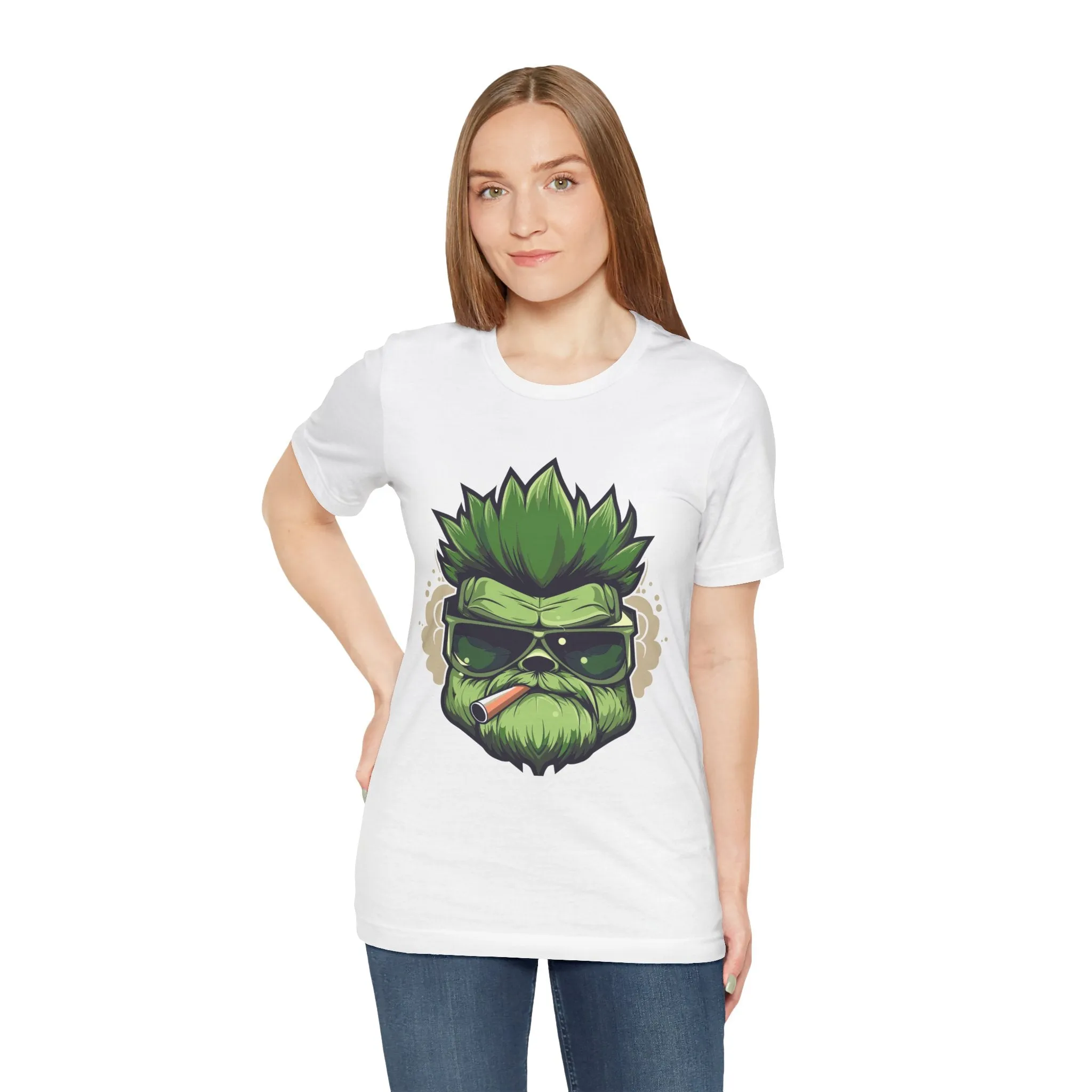 Mary Jane Moments Unisex Jersey Tee - Colorful Cannabis Art Tee