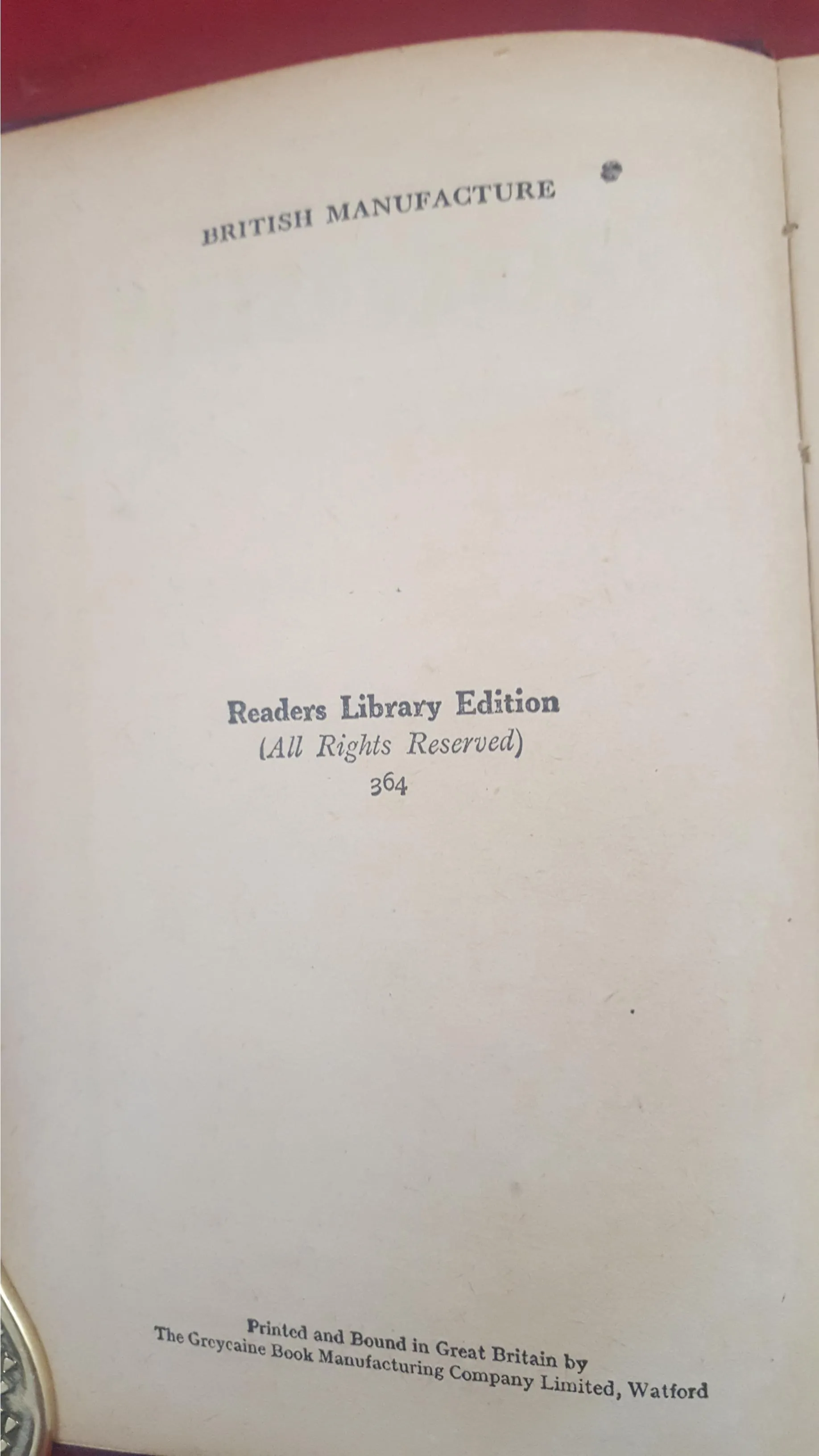 Mary W Shelley - Frankenstein, The Readers Library 364