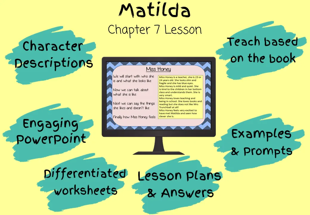 Matilda Character Descriptions Lesson