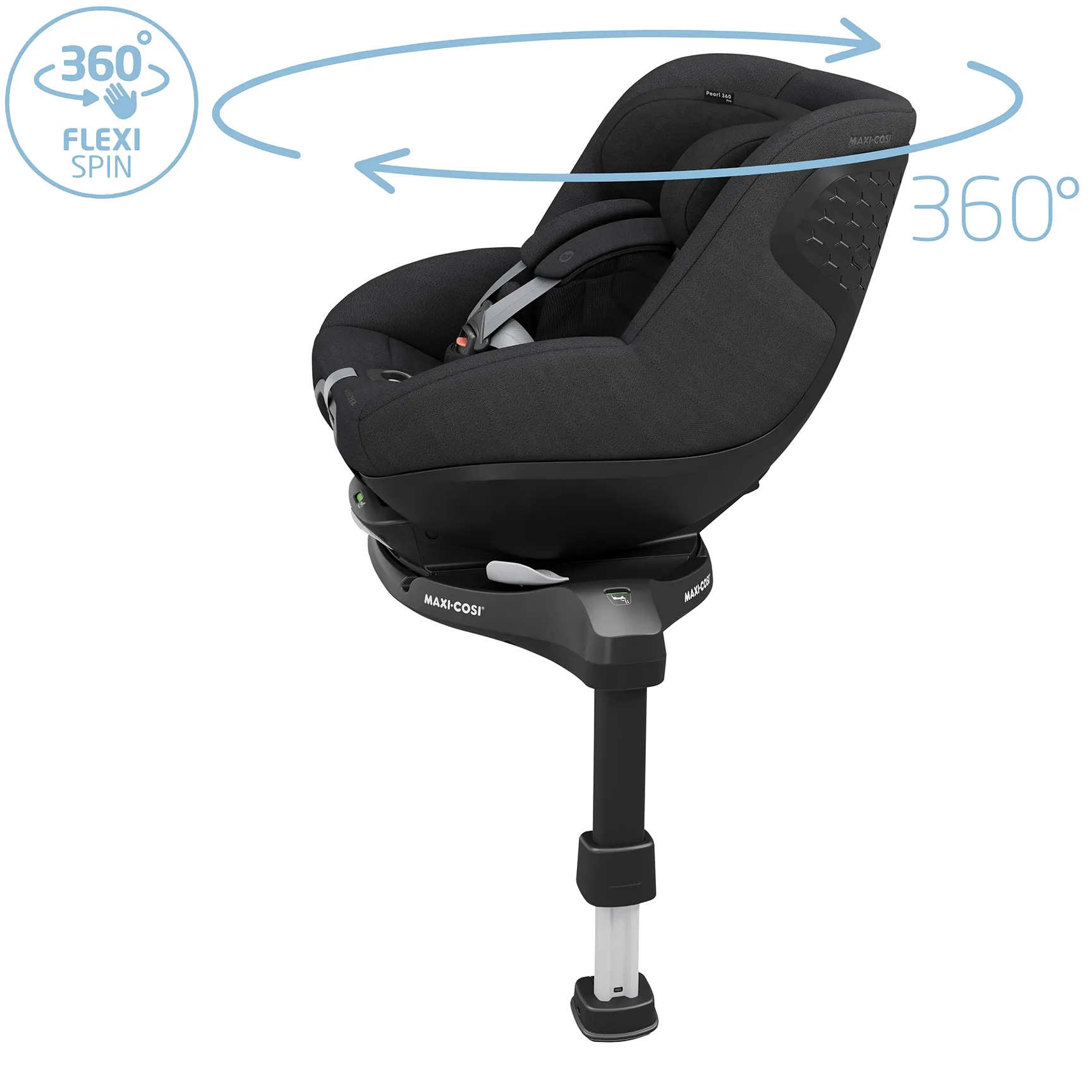 Maxi-Cosi Pearl 360 Pro & FamilyFix 360 Pro in Authentic Black
