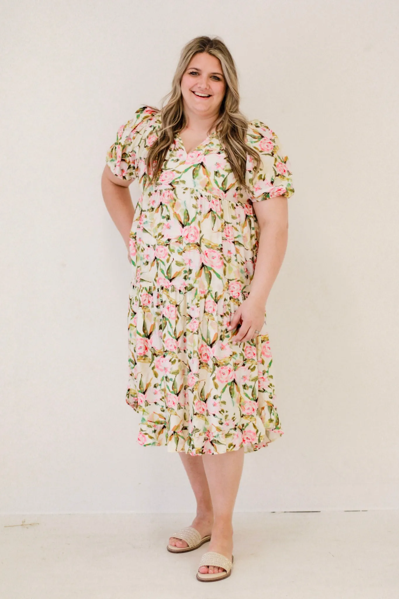Meadow Mirage Midi Dress