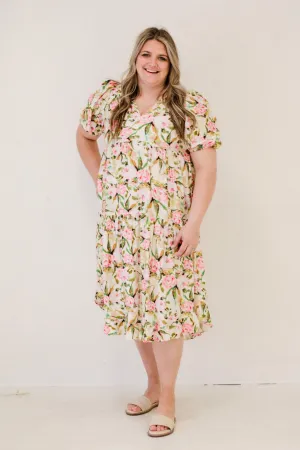 Meadow Mirage Midi Dress