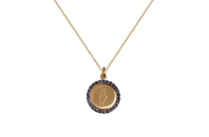 Medal Miraculous | Milagrosa Gold & Blue Sapphires