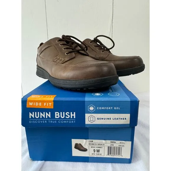 Men's Nunn Bush Cam Moc Toe Oxford, Size 9W