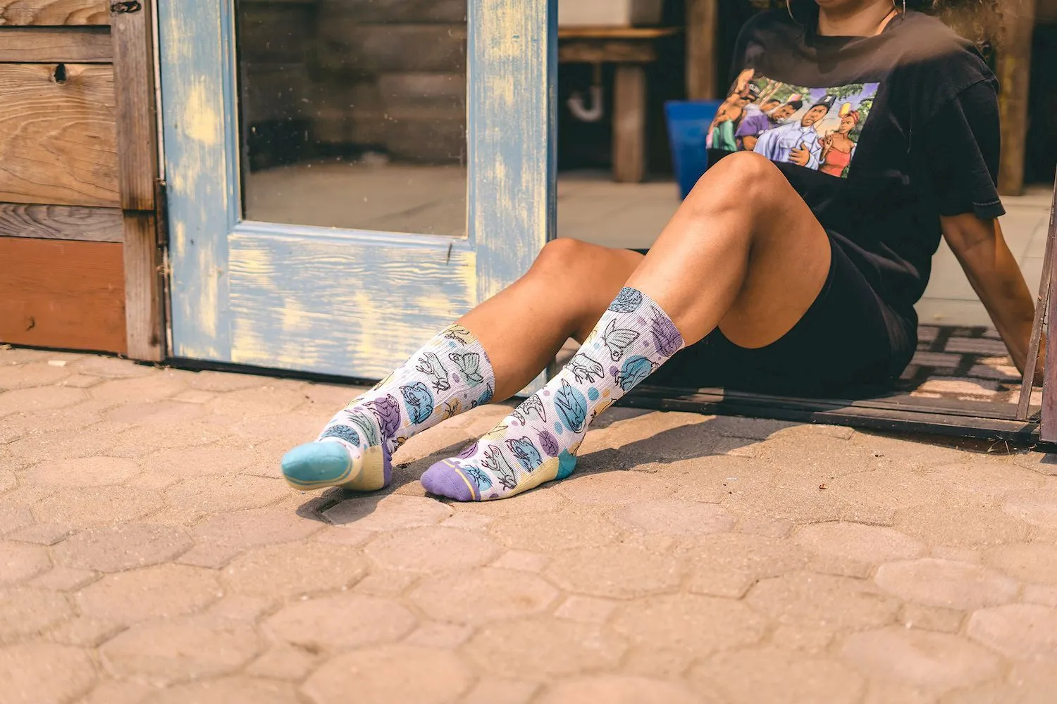 Merge4 Jane Goodall Endangered Classic Crew Socks