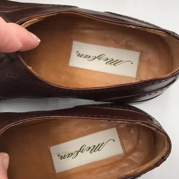 Mezlan Florence brown dress shoes soft leather excellent condition