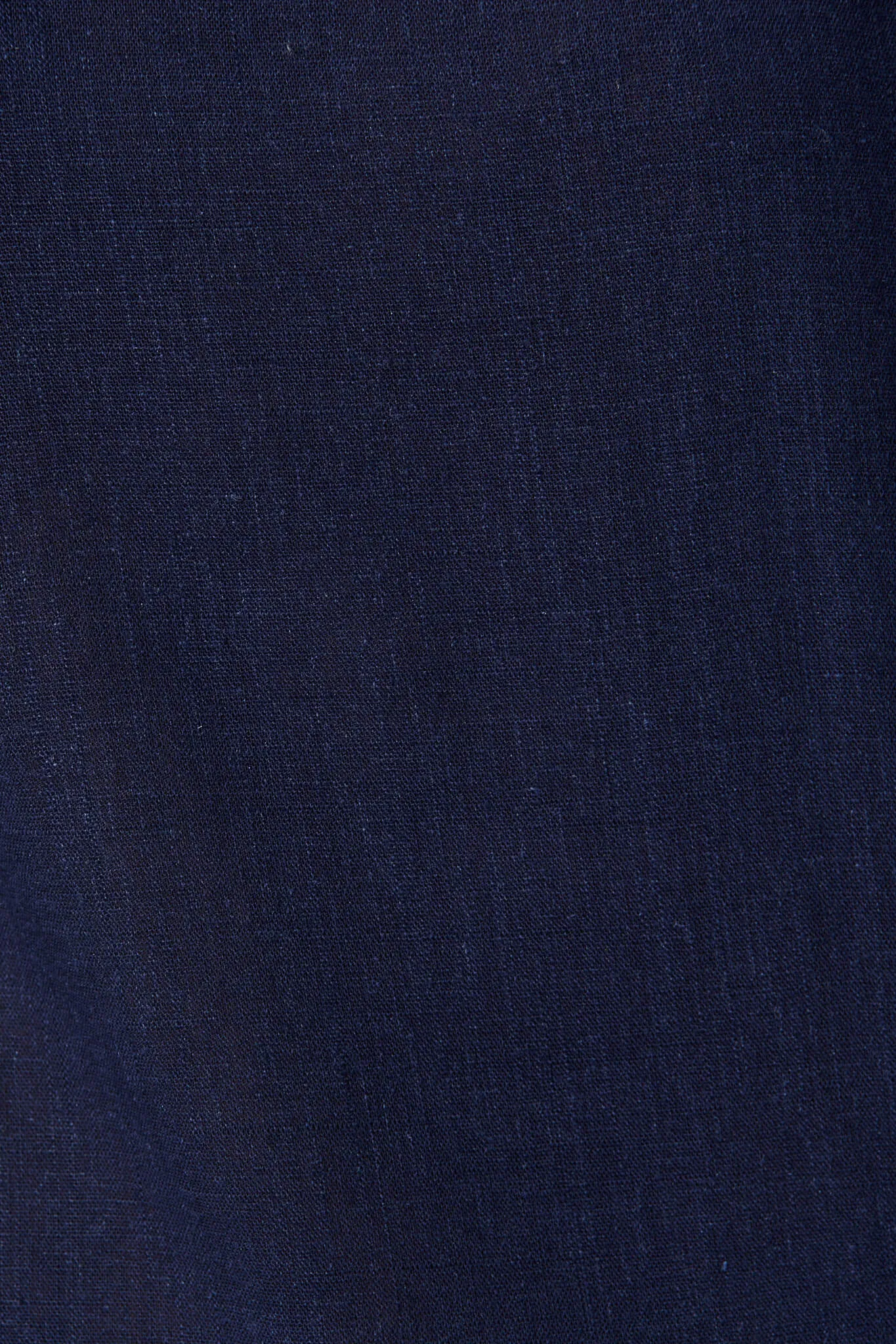 Navy Cotton Linen Blouse