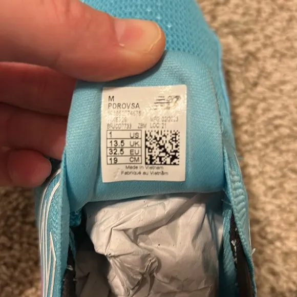 New balance girls shoes size 1