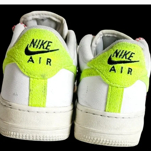Nike Air Force 1 Kids Shoes - Orange and White