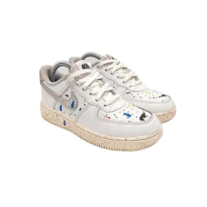 Nike Air Force 1 LV8 3 Paint Splatter-White Sail Shoes Kid's Size 1.5
