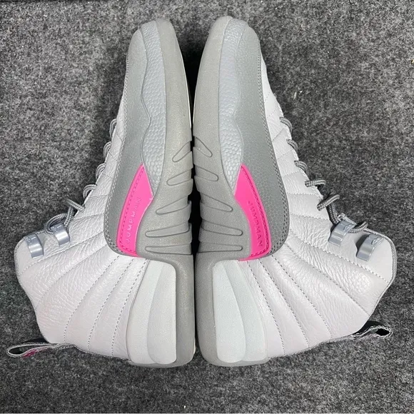 Nike Air Jordan 12 Retro Wolf Grey Vivid Pink 510815-029 GS Sz 5Y