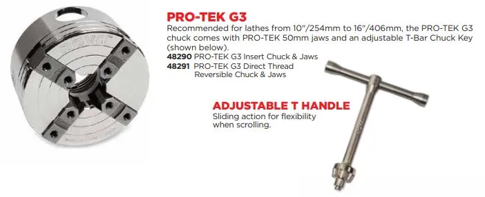 Nova Pro-Tek Series G3 Chuck & Jaws