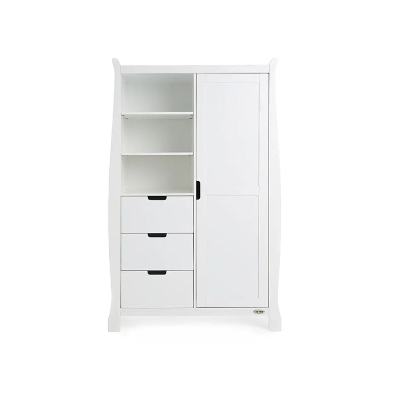 Obaby Stamford Classic Sleigh 3 Piece Room Set - White