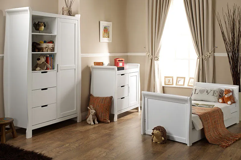 Obaby Stamford Classic Sleigh 5 Piece Room Set - White