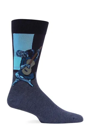 Old Guitarist Men's Socks