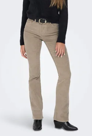 ONLY MARY FLARED MW SWEET CORD TROUSERS