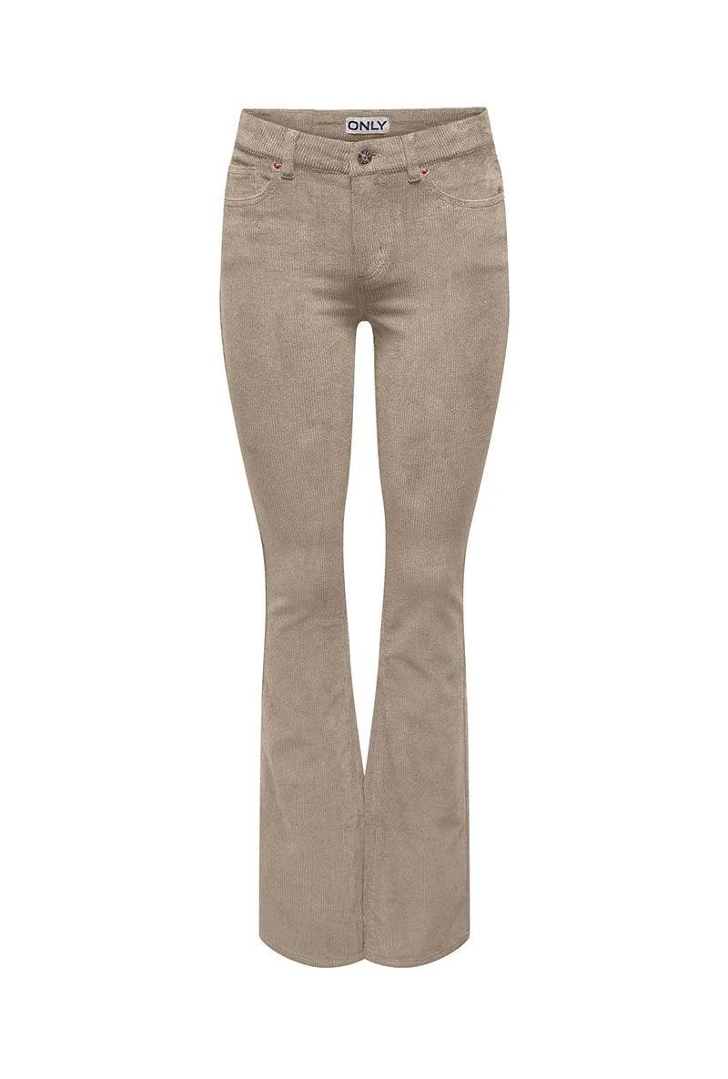 ONLY MARY FLARED MW SWEET CORD TROUSERS