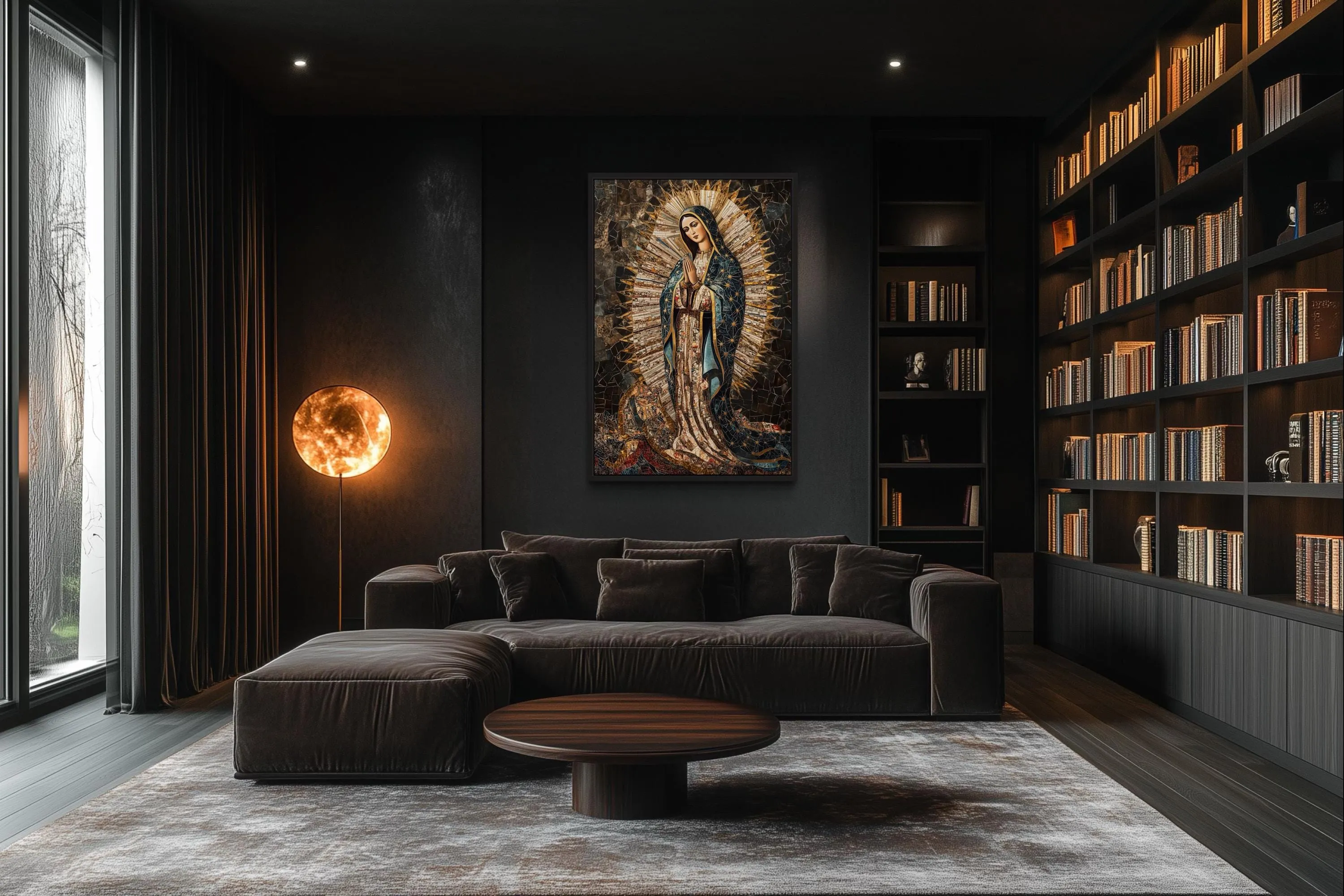 Our Lady of Guadalupe Mosaic Painting Canvas Wall Art