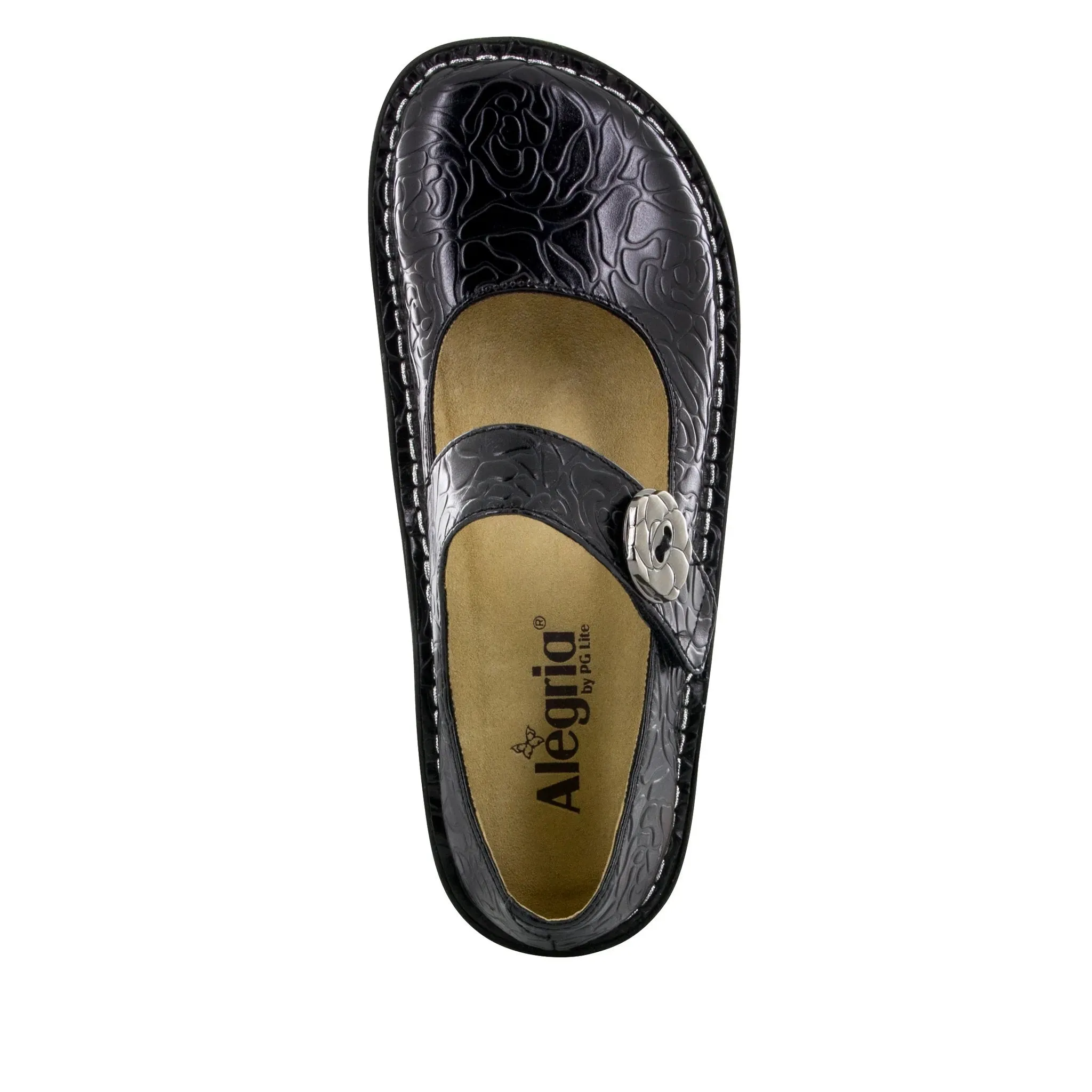 Paloma - Black Embossed Rose