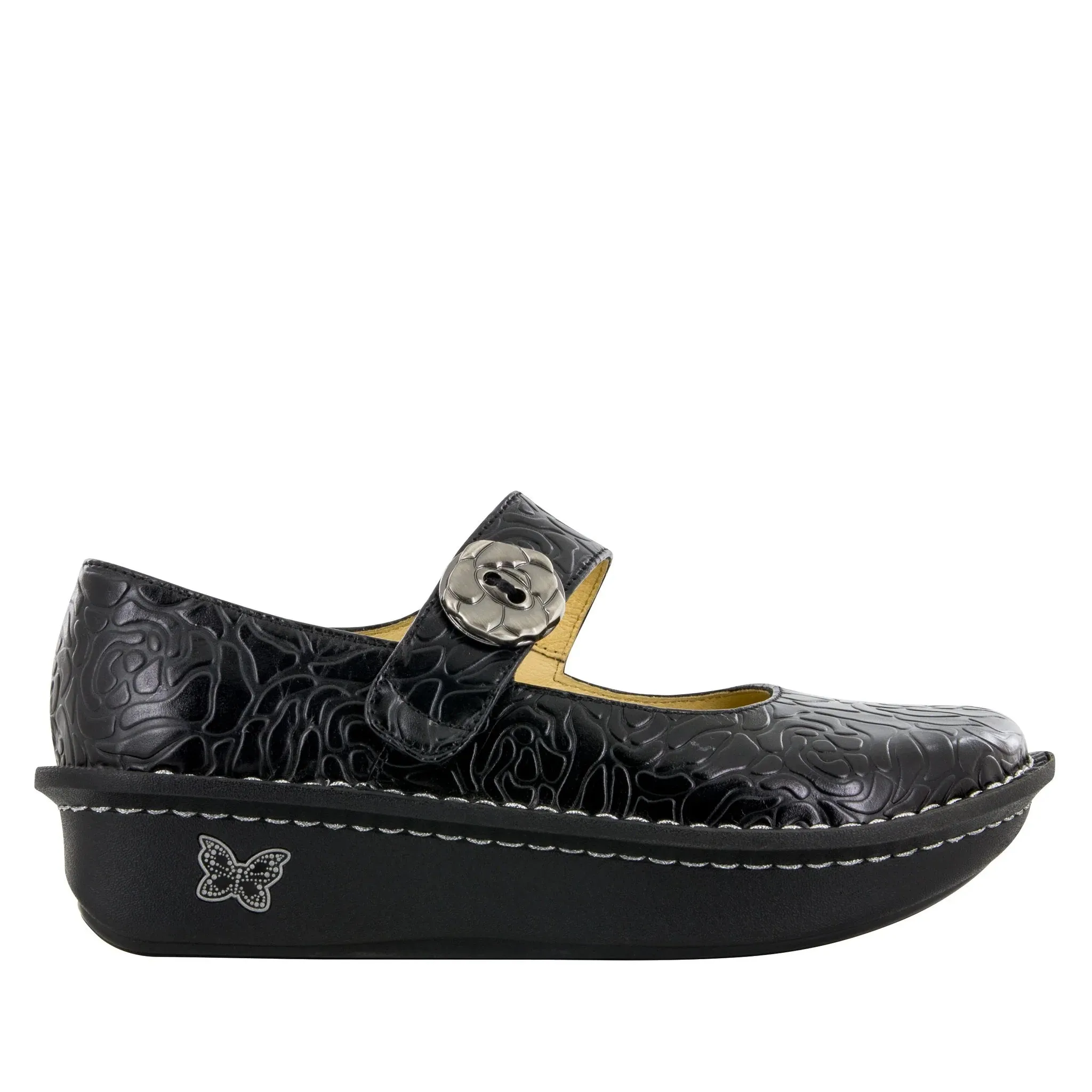 Paloma - Black Embossed Rose