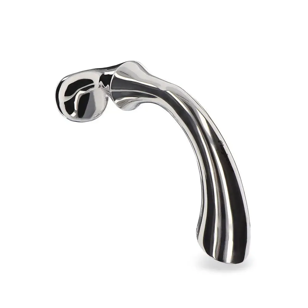 Playhouse Stainless Steel Silver Ribbed Anal Probe