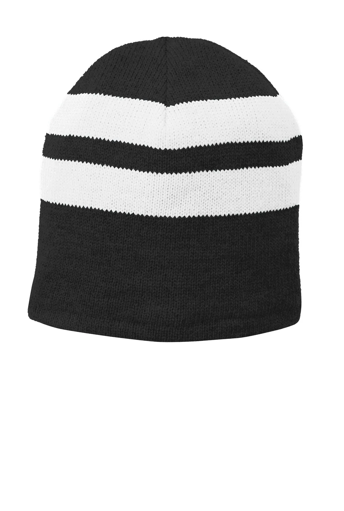 Port & Company¨ Fleece-Lined Striped Beanie Cap. C922