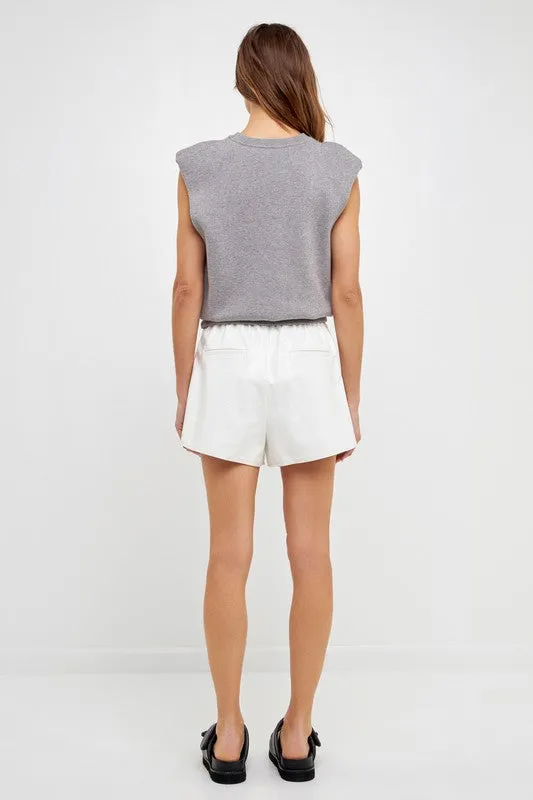 Precious White Patent Shorts