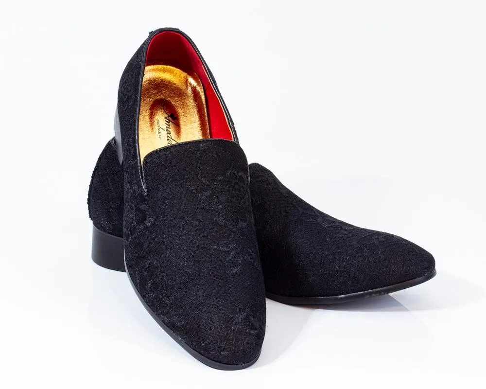 Premium Black Loafers for men designer slip on casual / dress shoes –