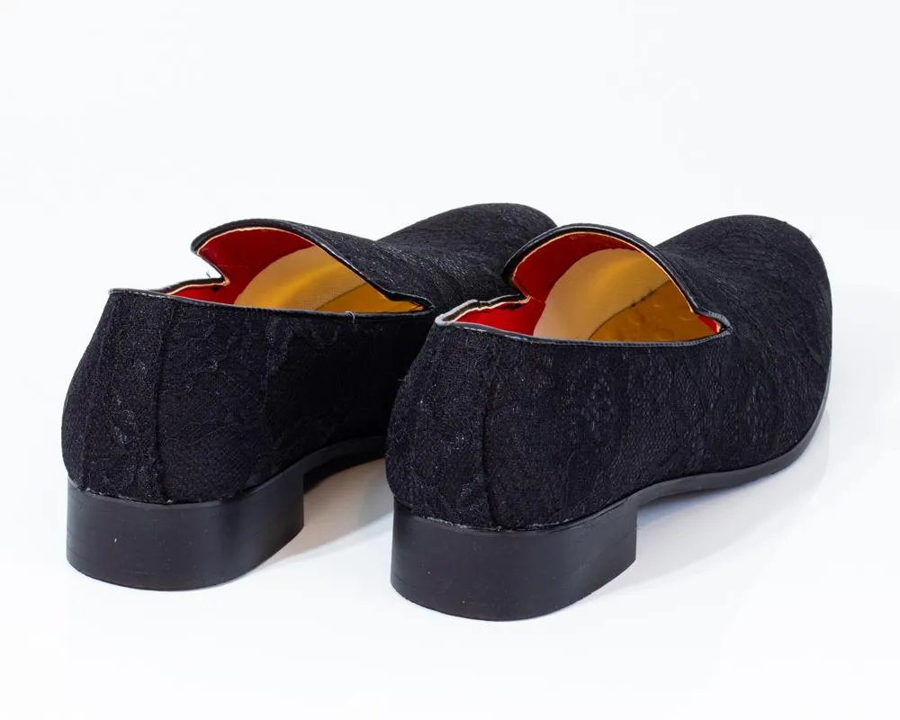 Premium Black Loafers for men designer slip on casual / dress shoes –