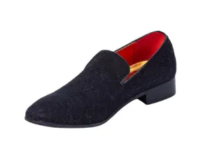 Premium Black Loafers for men designer slip on casual / dress shoes –