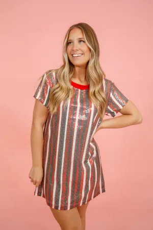Red and Black Julia Dress