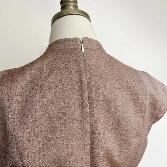 REISS Turner Fitted Shift Dress in Burnt Rose size 8