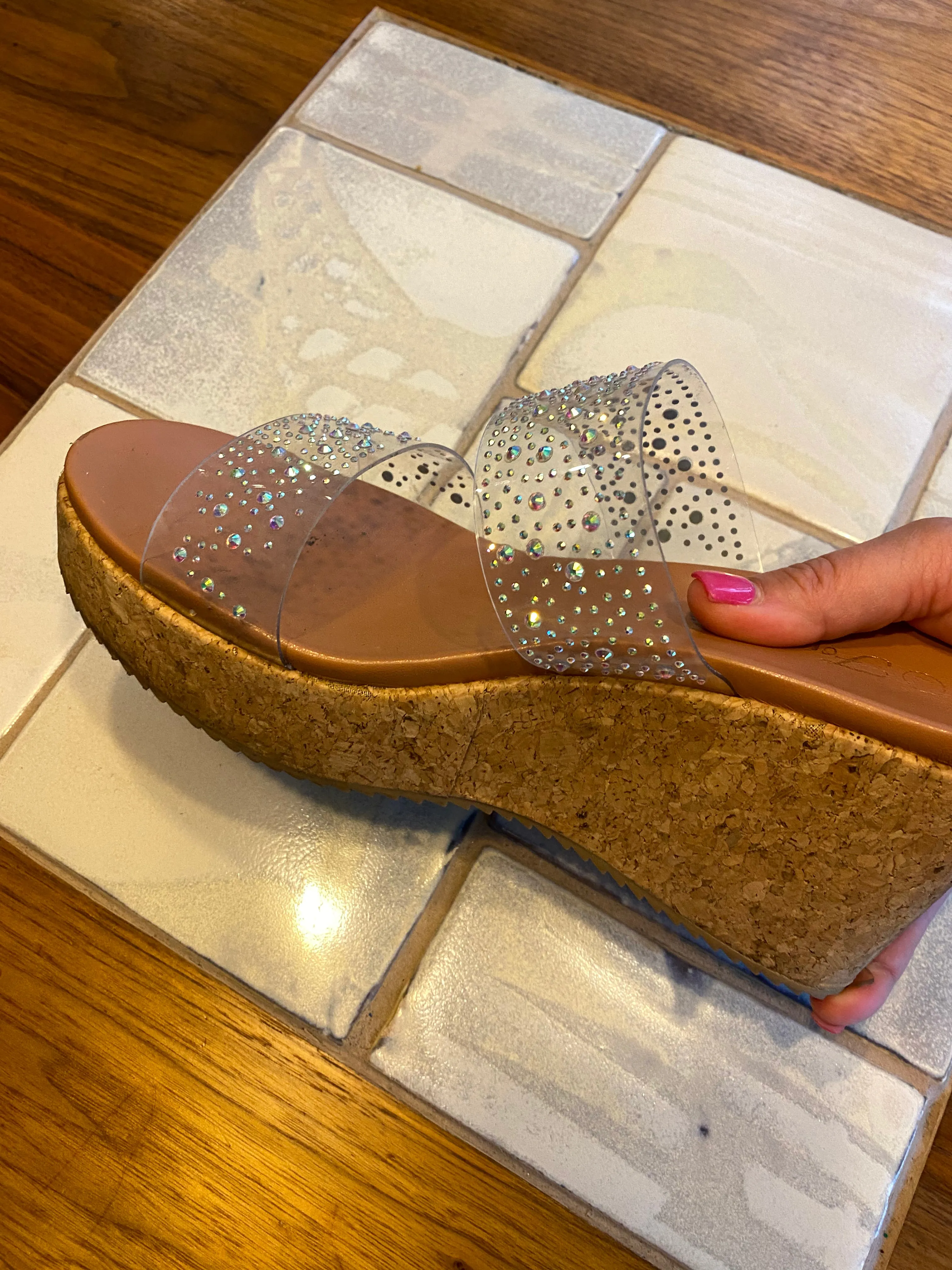 Rhinestone Dream Wedges