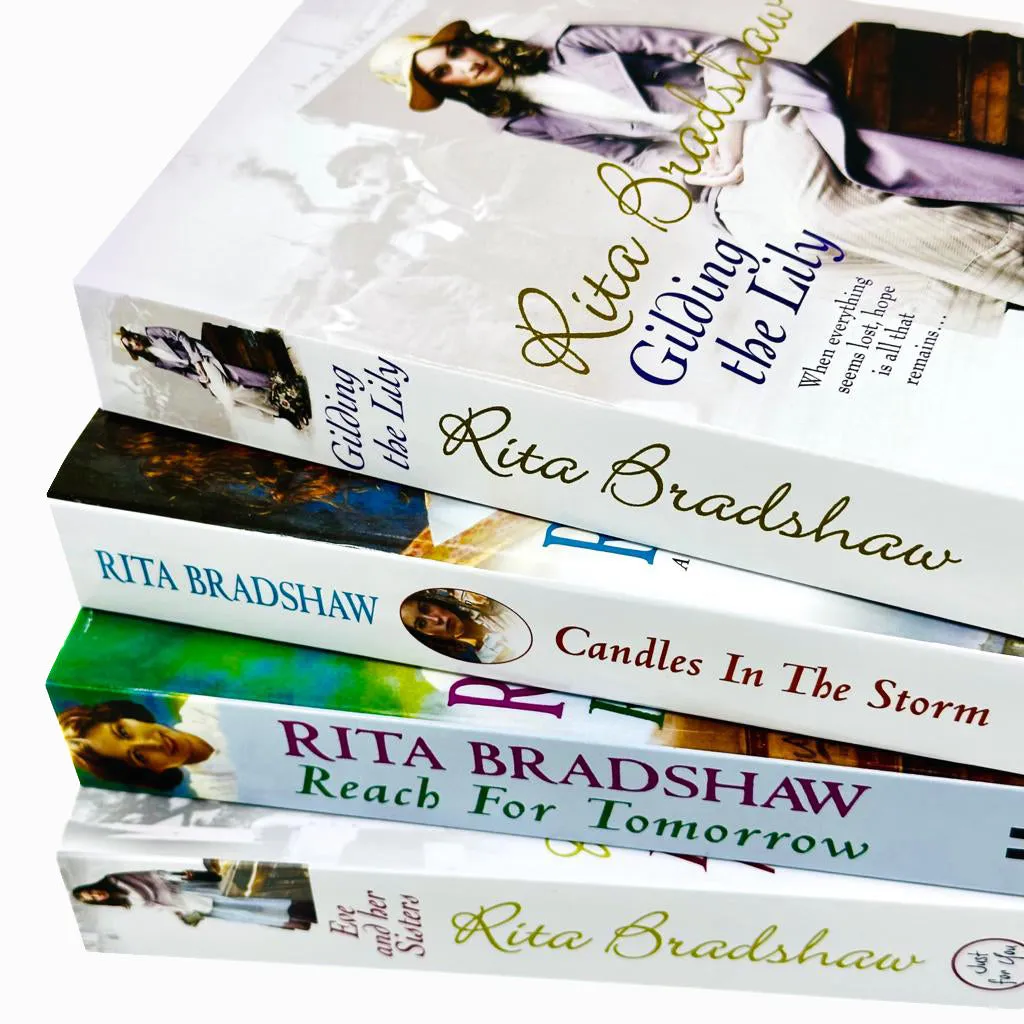 Rita Bradshaw Collection 4 Books Set (Candles in the Storm, Reach for Tomorrow)