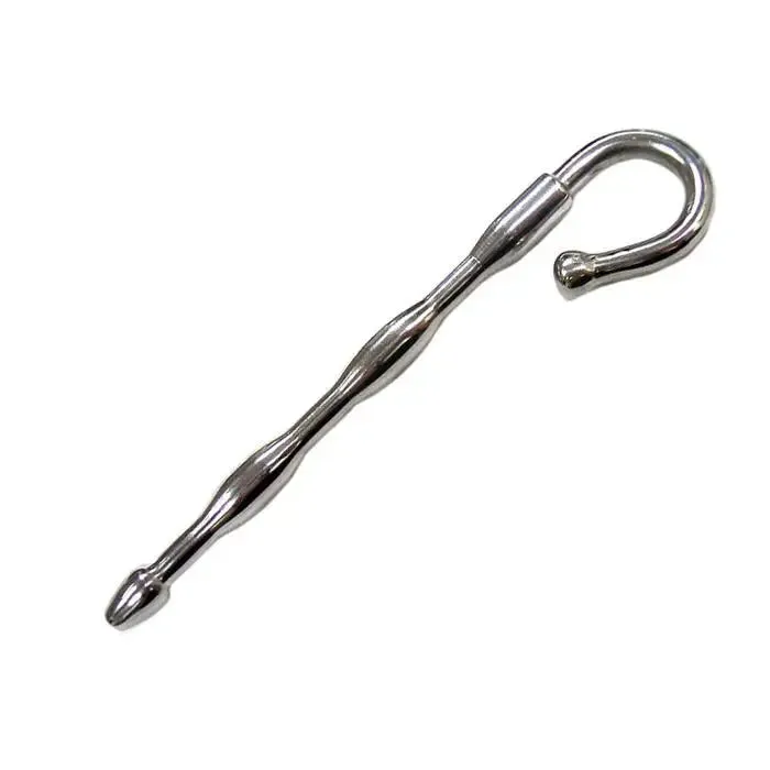 Rouge Garments 3.9-inch Stainless Steel Silver Wave Urethral Plug