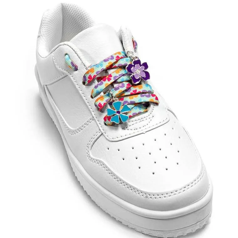 Shoelaces w/ Charms Set | Flower Power