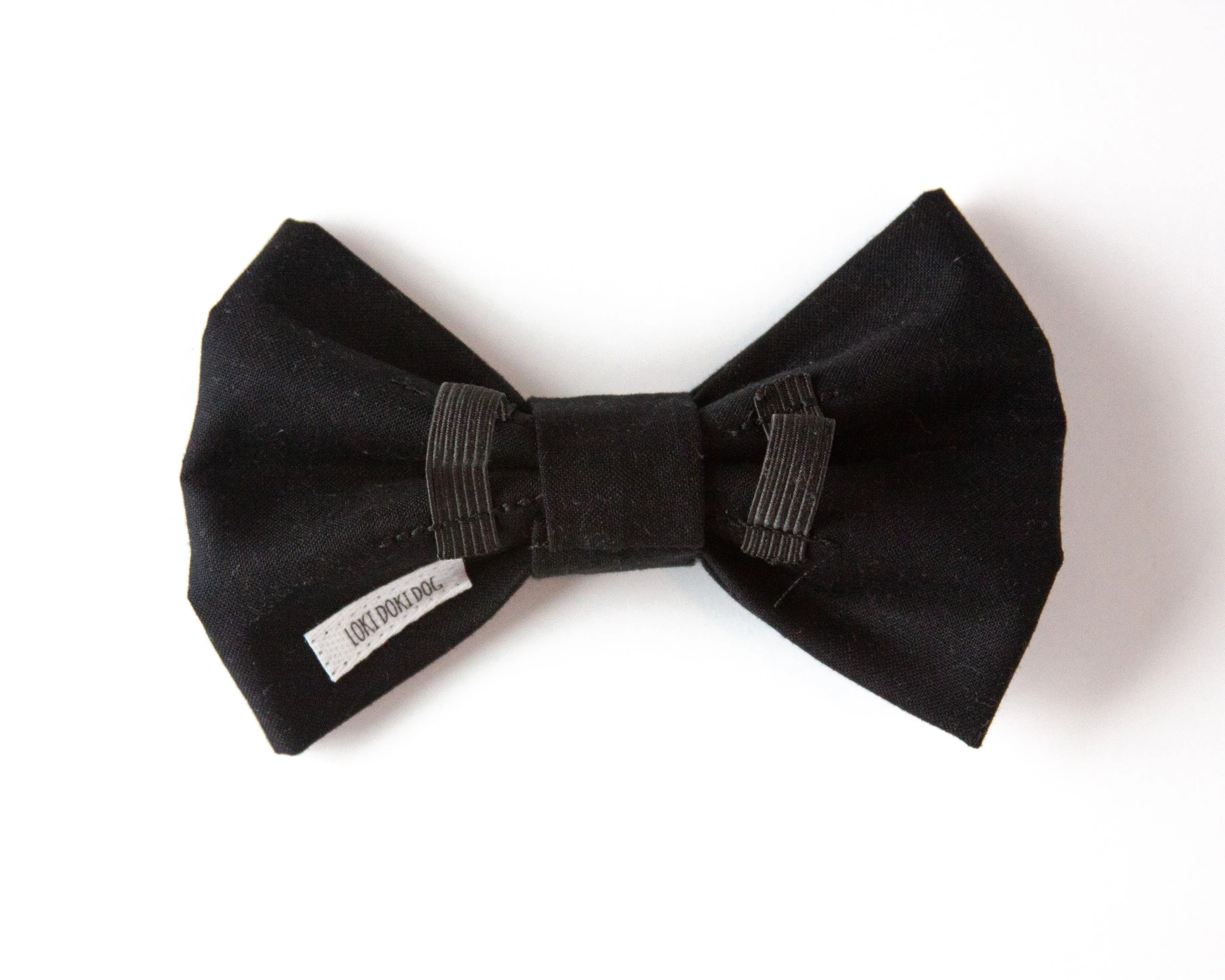 Simply Black Dog Bow Tie